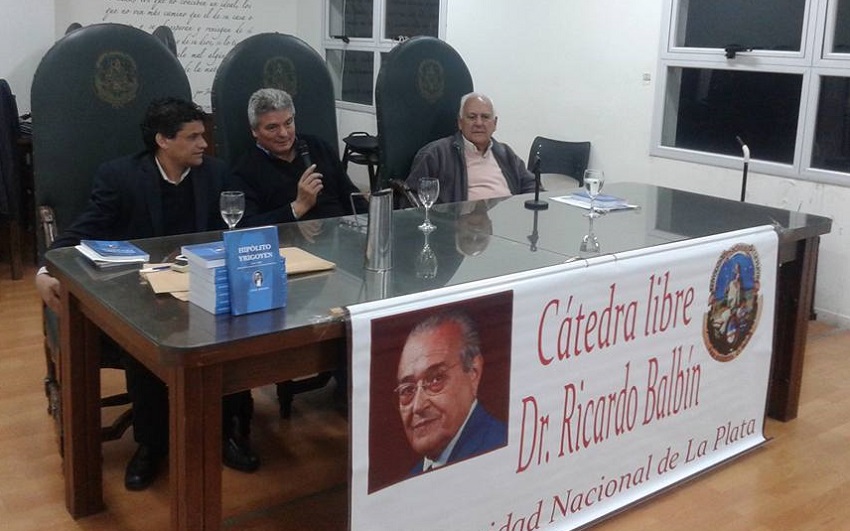 Presentation of “Hipolito Yrigoyen: the first Century of the Popular Sovereignty (1916-2016)” at the UNLP