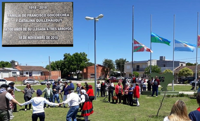 Tribute to the Goicoechea-Quillehauquy family in Tres Arroyos