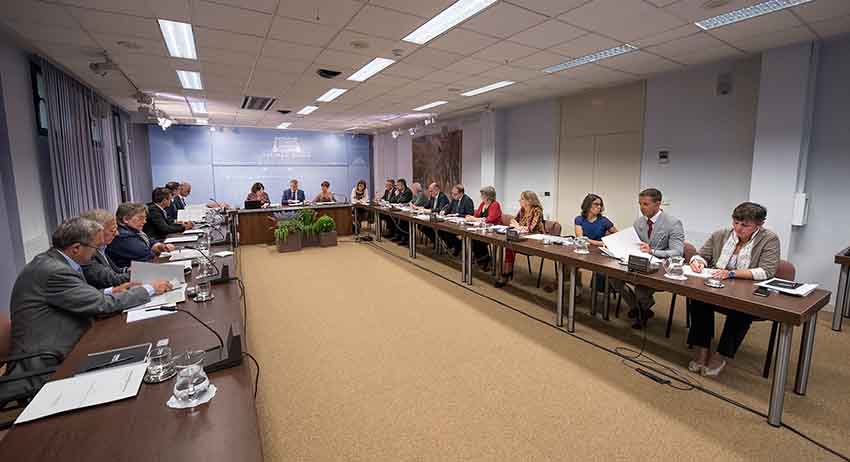 Photo from yesterday’s meeting.  Arantxa Anitua is the fourth on the right. 