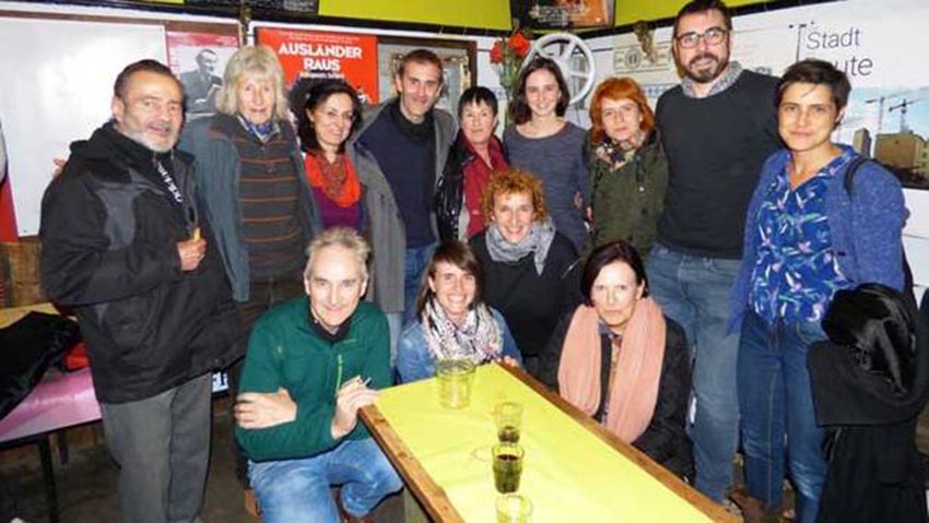 Screening of the documentary Hurrengo geltokia (Next station) in Berlin, organized by the Berlin Basque club (photo Cristina Mtz. Sacristán-Deia)