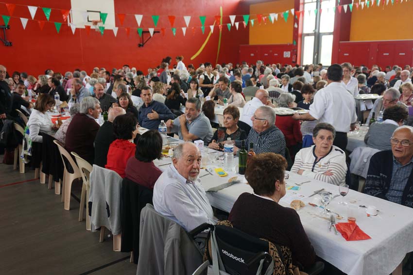 Pau’s Basque Festival 2016, during the meal (photoJ.P. Laclau) 