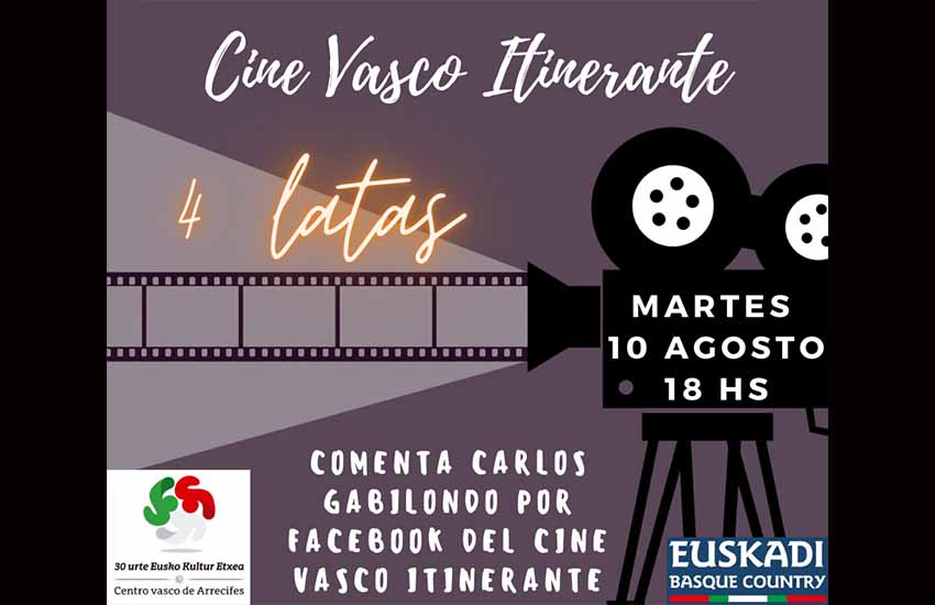 Arrecifes cine vasco 4 latas