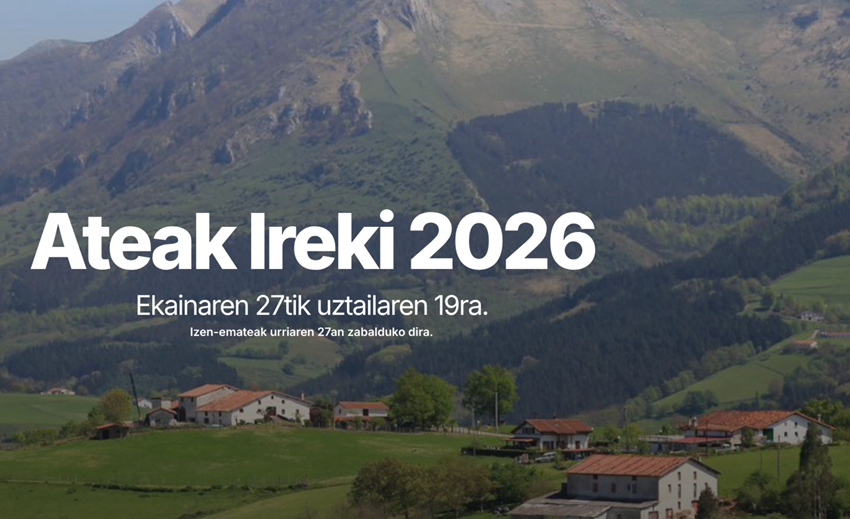2026ko Ateak Ireki - deialdia