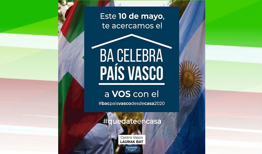 El ‘Buenos Aires Celebra al País Vasco’ 2020 será el 10 de mayo, en formato virtual