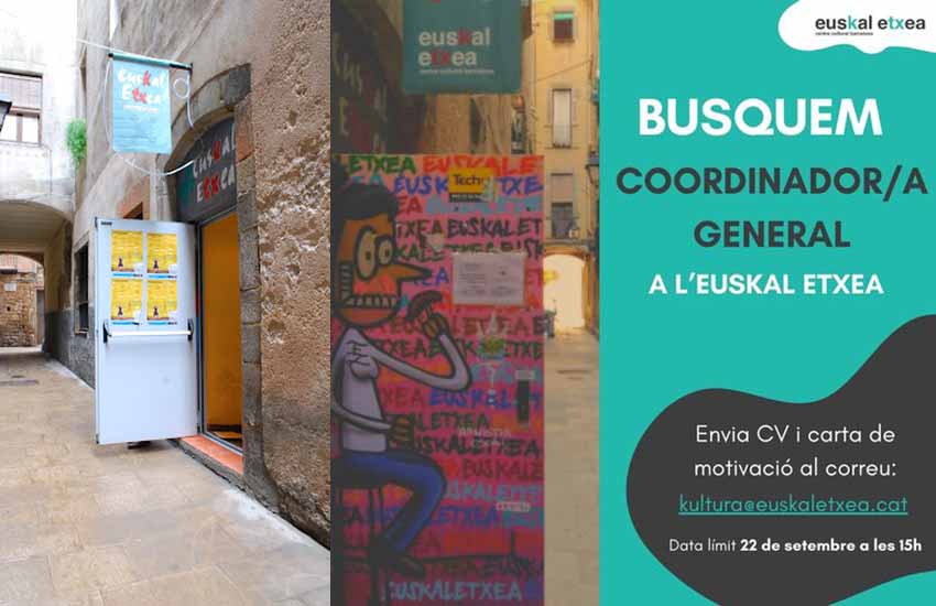 Euskjal Etxea de Barcelona busca ccordinador/a