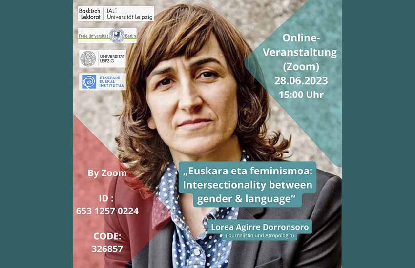 La periodista y antropóloga Lorea Agirre ofrecerá este miércoles online una conferencia sobre euskera y feminismo