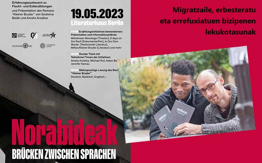 La cita en Berlín este viernes es 'Norabideak', a las 17:30 horas en Literaturhaus (Fasanenstr.23 Charlottenburg)