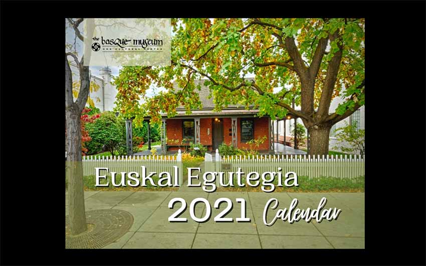 Euskal Egutegia Boiseko Euskal Museoa 2021