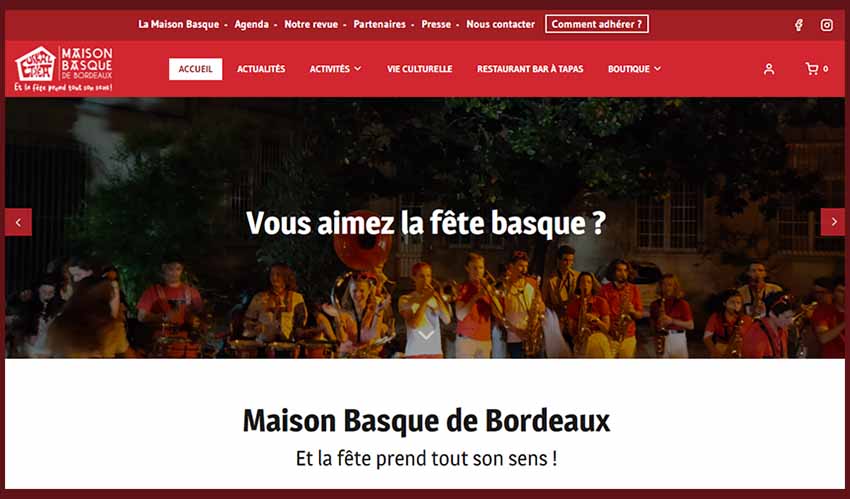 New Website Bordeaux Basque Club