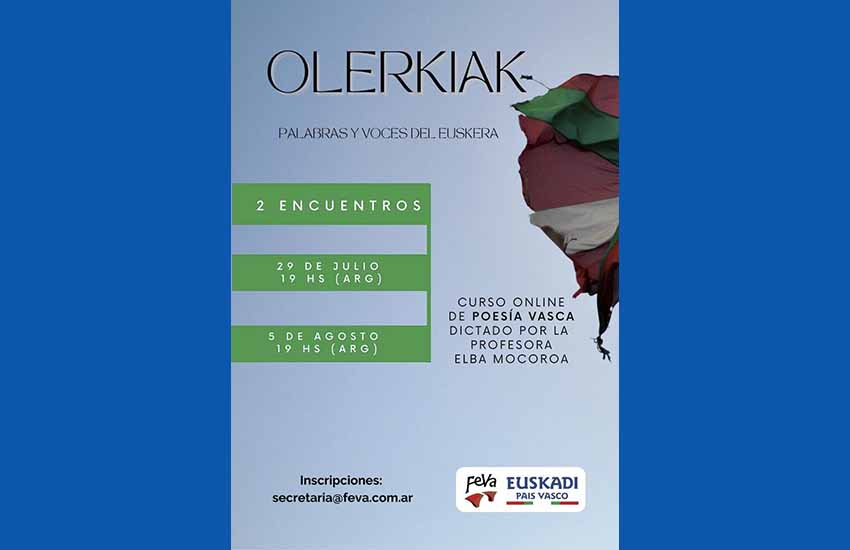 Curso online Olerkiak de FEVA por Elba Mocoroa