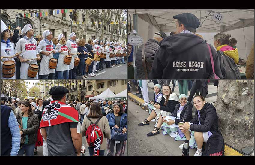 Postales del Buenos Aires Celebra País Vasco 2023: imágenes de la Tamborrada, participación vasco-uruguaya y mate en el Río de la Plata