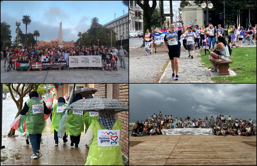 Kostaldean edo barnealdean, eguzkia, hodeiak edo euripean, Korrika hiri ugaritatik igaro zen: Buenos Aires, Tandil, Laprida eta Necochea