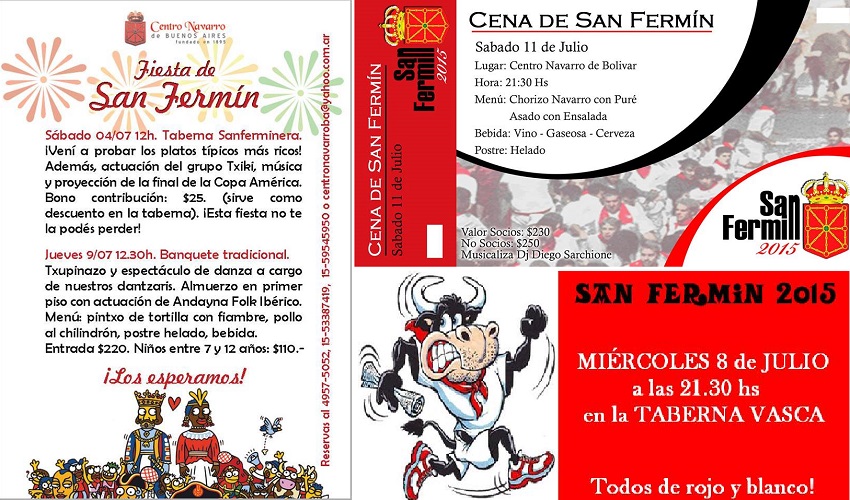 Invitaciones para San Fermín 2015