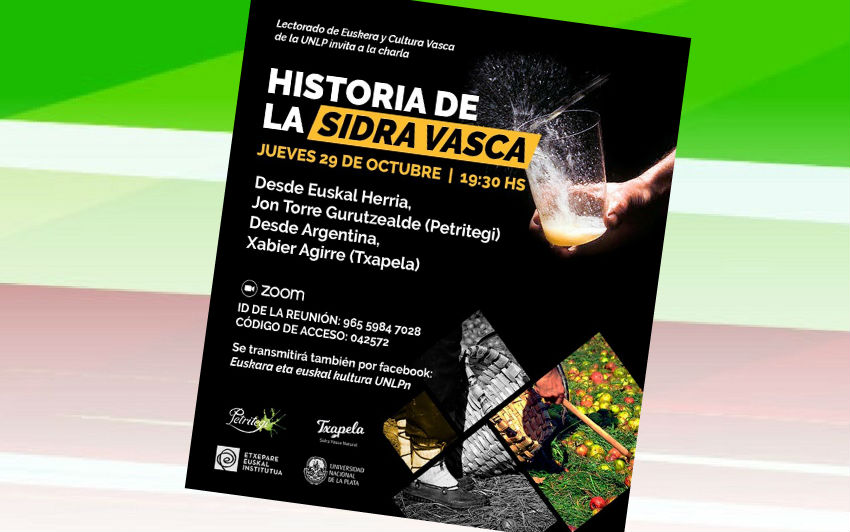 Charla sobre historia de la sidra vasca