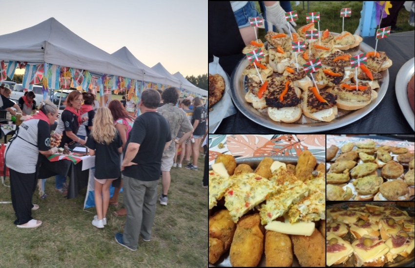 “Amalur” de Chivilcoy participó en el corredor gastronómico del encuentro “Eguzkipean”, organizado por Euzko Etxea de La Plata en marzo