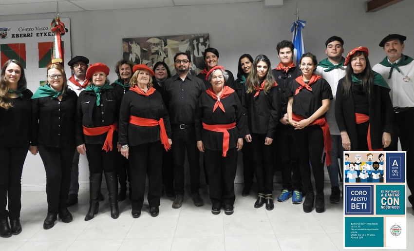 The Abestu Beti Choir at the Aberri Etxea Basque Club is looking for new members