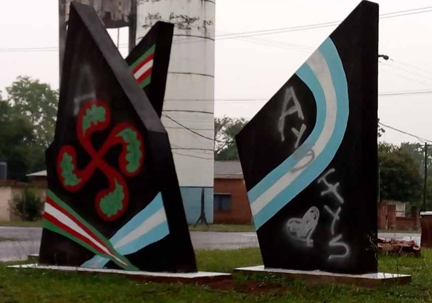 Basque mural damaged in Corpus