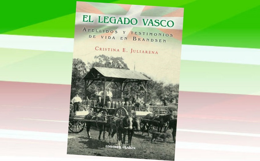 Cristina Juliarenaren ‘El Legado Vasco’ liburuaren azala