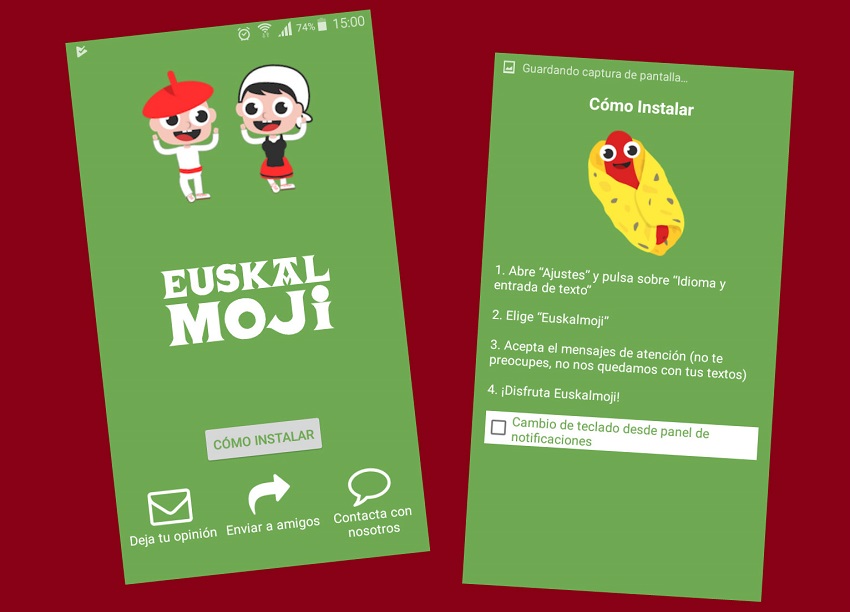 Euskalmoji is ready to use on your phone