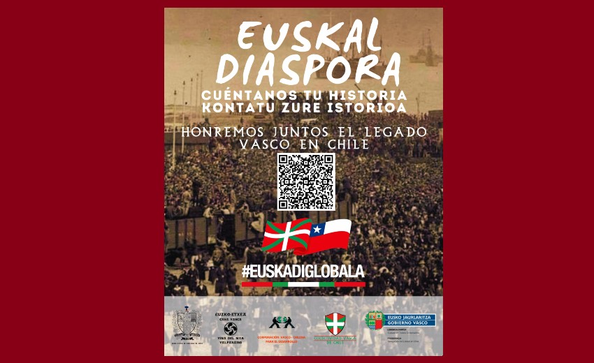 "Euskal Diaspora" inkestaren bidez, Txilen zenbat euskal jatorriko pertsona bizi diren zehaztu nahi da 