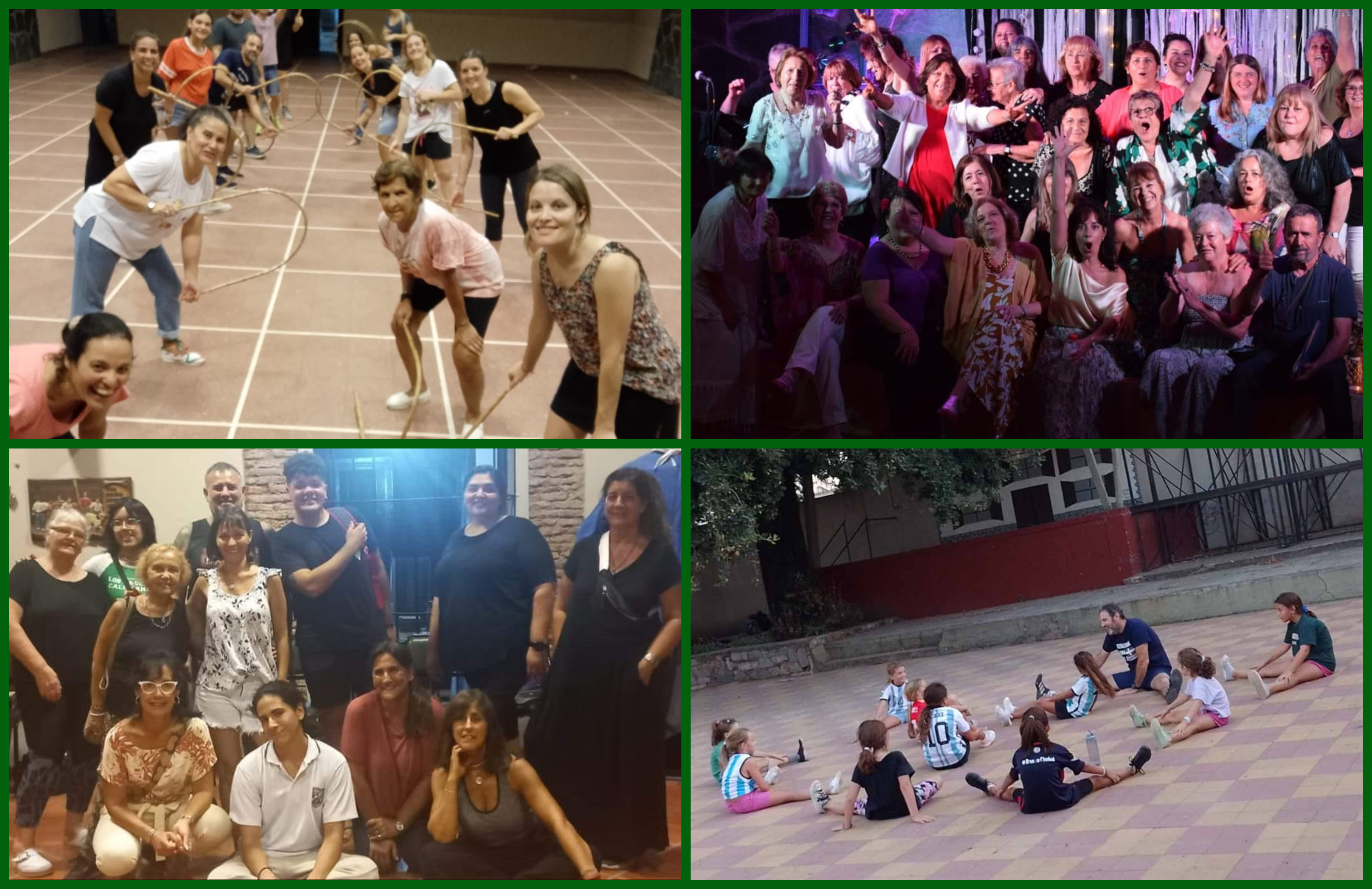 Imágenes de los talleres de danza vasca, canto libre, teatro y fútbol para chicas organizados por el Centro Vasco Euskaldunak Denak Bat de Arrecifes