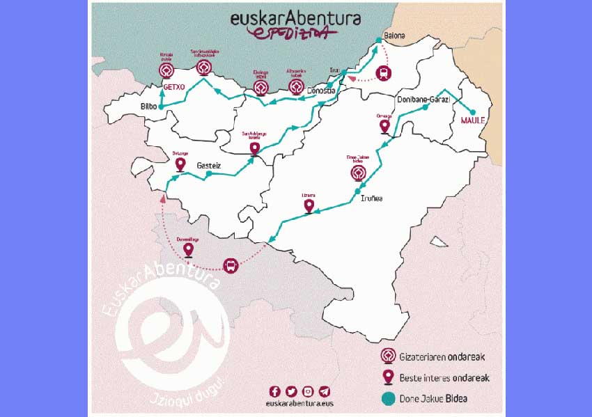 EuskarAbentura provides the opportunity to 120 Basque youth, some from the Diaspora, to get to know Euskal Herria on foot