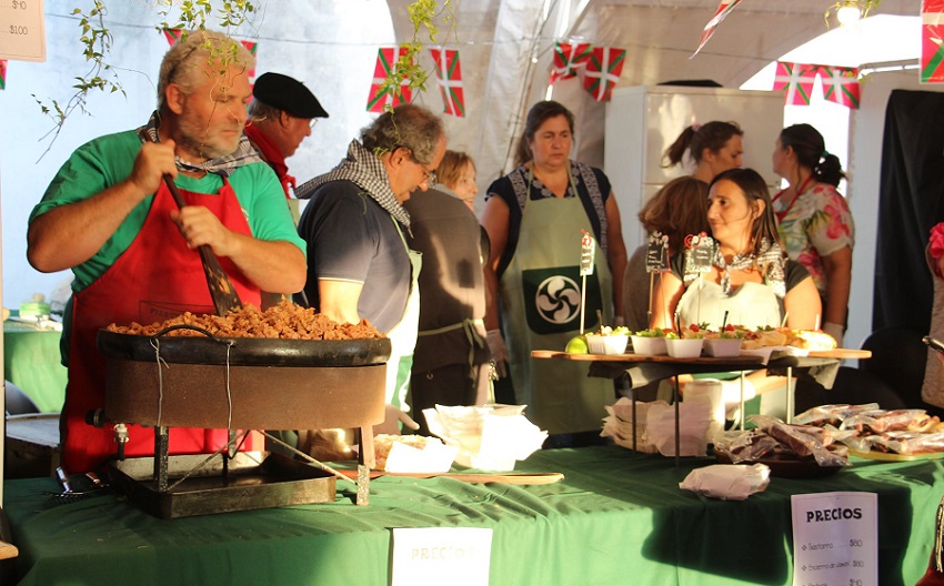 Basque stand at the Provincial Wheat Festival