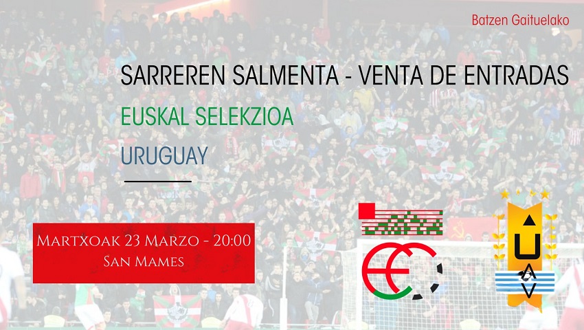 Partido amistoso entre Uruguay y Euskadi