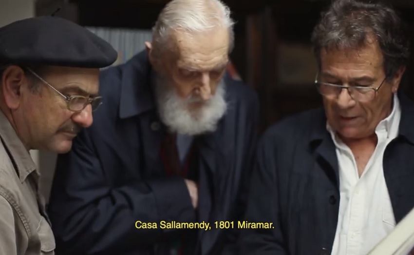 Luis A. Echegaray, Mikel Ezkerro and Kepa Etchandy in a scene from the film “Gaucho Basko”