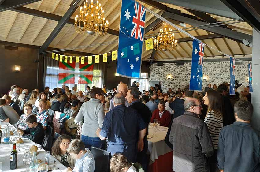 El encuentro vasco australiano del pasado año en Gernika, en el que participaron doscientos cincuenta 'aussies'