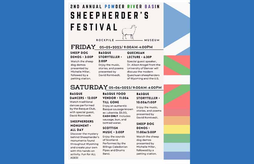 Gilette Wyoming Sheepherder's Festival 2023