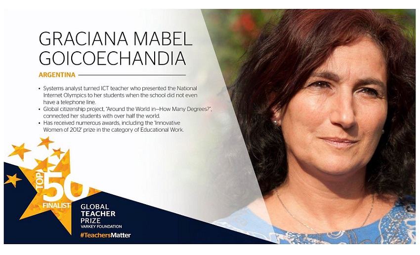 Graciana Goicoechandia, Global Teacher Prize saria jasotzeko hautagai 