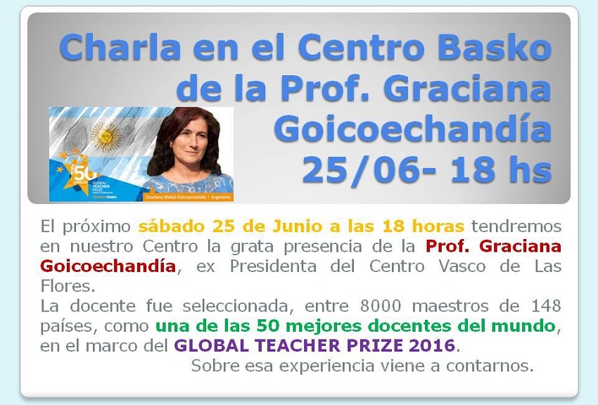 Charla de Graciana Goicoechandia