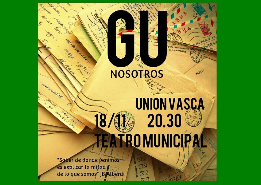 “Gu, Us” debuts tomorrow, November 18 and is brought to the stage by the dantzaris of the Union Vasca Basque club