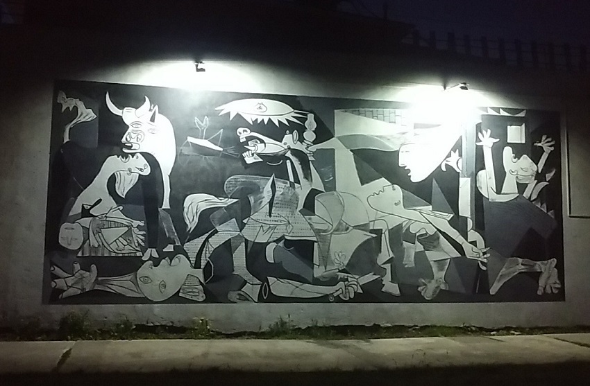 The “Guernica” Mural in the Piedras Blancas neighborhood in Montevideo