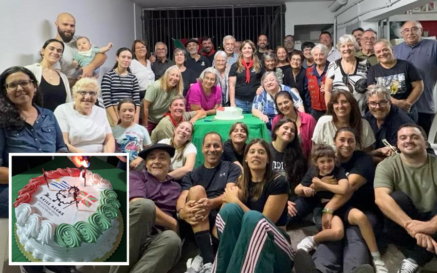 Montevideoko Haize Hegoako lagunak euren 38. urteurrena ospatzen martxoaren 20an. Igandean bat egingo dute Aberri Egunarekin