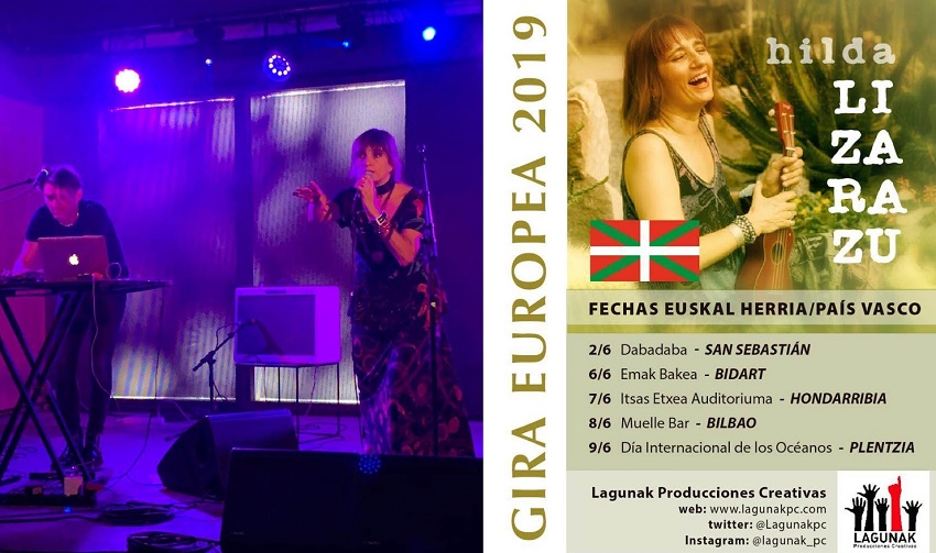 Hilda Lizarazu en su gira por País Vasco
