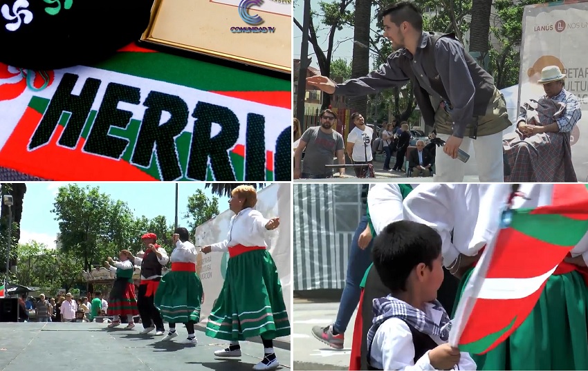 Basques at the inauguration of the Plazoleta of Collectivities in Lanus