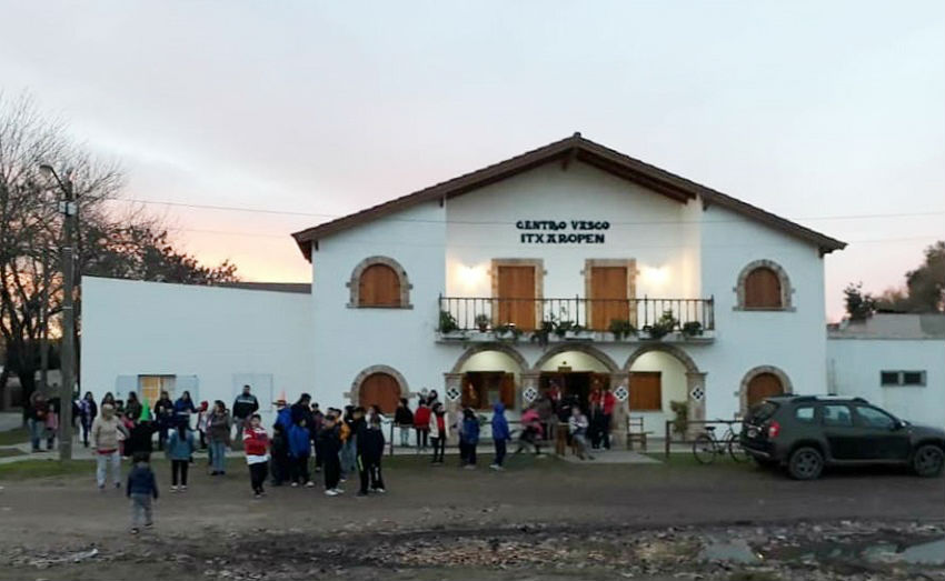 The Itxaropen Basque Clubhouse in Saladillo, in the interior of the Argentine province of Buenos Aires