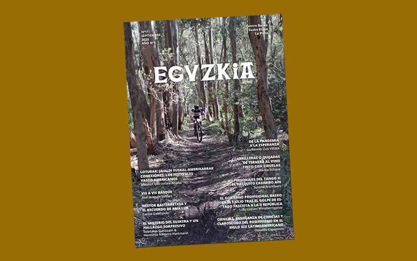 La Platako (Argentina) Euzko Etxeko Eguzkia hiruhilabetekariaren 11. zenbakia, 2020ko irailekoa