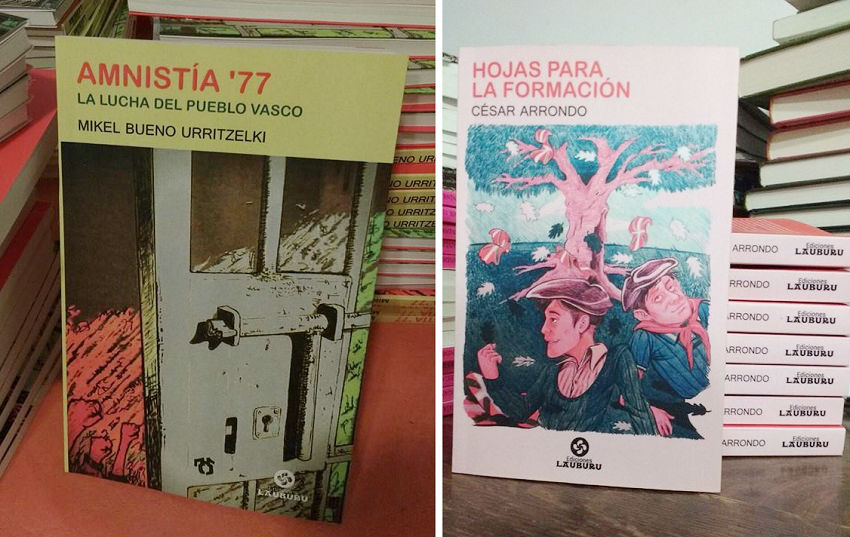 Imagen de los dos libros recientemente editados por Ediciones Lauburu