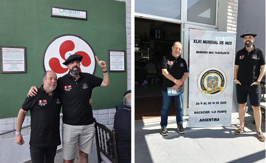 Los peruanos Juanjo Meneses y Bittor Lopez txapeldunes en el 46 Campeonato Mundial de Mus