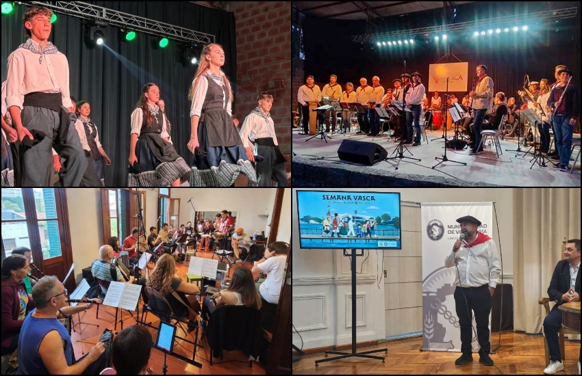 Ezk. esk., Egunabarreko dantzariak, DOAren kontzertua Tandilgo 2025ko EANean, DOAren entsegua eta Villa Mariako udaletxean,  Euzko Etxeko iragarpena Argentinako diasporaren topaketarik handienaren anfitrioi gisa 2026an
