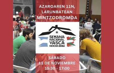 Estudiantes de euskera de las euskal etxeas argentinas participarán en el Mintzodromo organizado por Euzko Etxea en el marco de la SNV