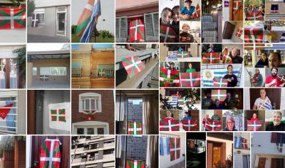 Some images of 2020 Aberri Eguna festivities in the Diaspora