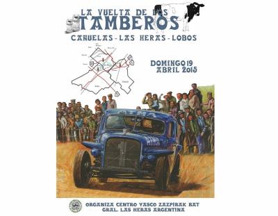 Promotional poster for the “Tour of Dairies” classic car race