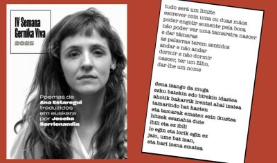 Joseba Sarrionandiaren itzulpenei esker, Ana Estareguiren poesiak Euskal Herrian argitaratuko dira ekainean