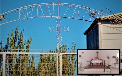 Chapel of Our Lady of Arantzazu in Cuatro Esquinas, province of Rio Negro, Argentine Patagonia