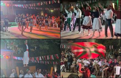 Más de trescientas personas compartieron una noche maravillosa, con mucha danza, en la celebración de los 102 años de Euskaldunak Denak Bat. Goizeko Izarra, el grupo de bailes de Pergamino, ofreció Kaxarranka