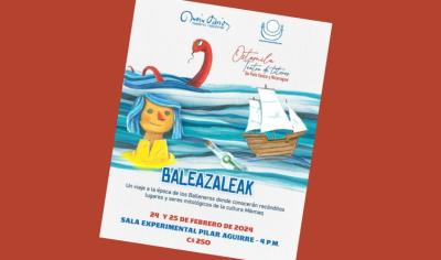 Flyer de la obra 'Baleazaleak' en Managua